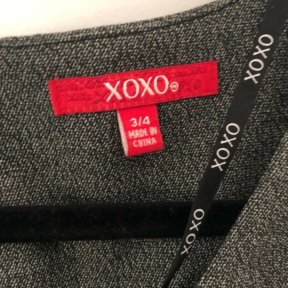 XOXO| Black and Gray Dress (3/4) - Picture 3 of 3